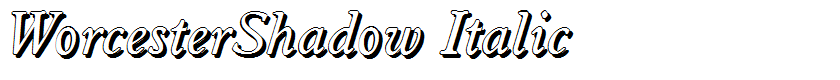 WorcesterShadow Italic
