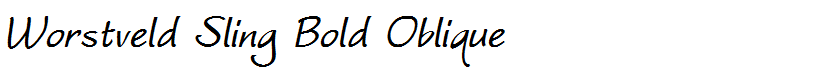 Worstveld Sling Bold Oblique