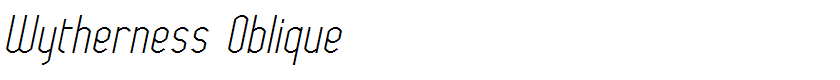 Wytherness Oblique