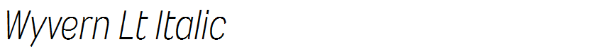 Wyvern Lt Italic