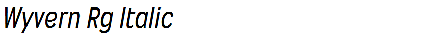 Wyvern Rg Italic