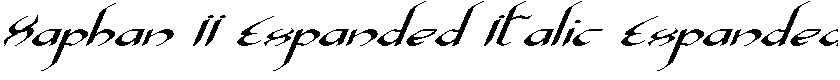 Xaphan II Expanded Italic Expanded Italic