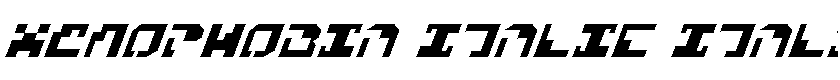 Xenophobia Italic Italic