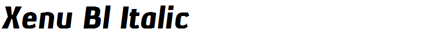 Xenu Bl Italic