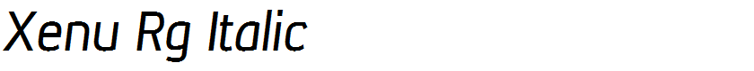 Xenu Rg Italic