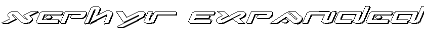 Xephyr Expanded Shadow Italic Expanded Shadow Italic