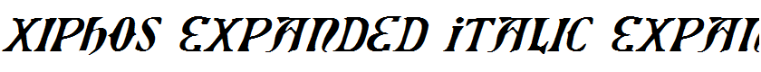 Xiphos Expanded Italic Expanded Italic