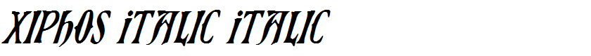 Xiphos Italic Italic