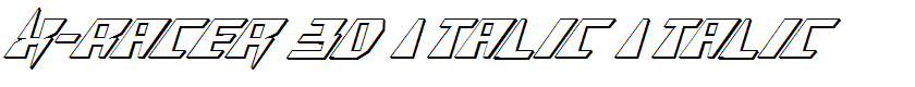 X-Racer 3D Italic Italic