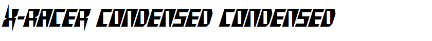 X-Racer Condensed Condensed
