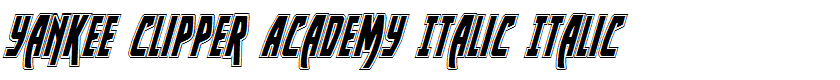 Yankee Clipper Academy Italic Italic