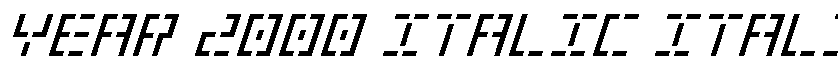 Year 2000 Italic Italic