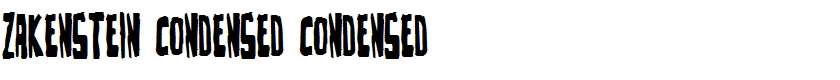Zakenstein Condensed Condensed