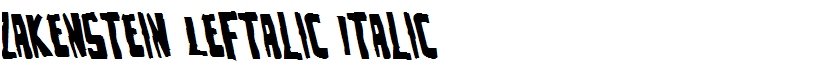 Zakenstein Leftalic Italic