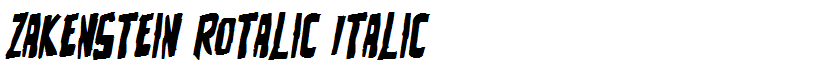 Zakenstein Rotalic Italic