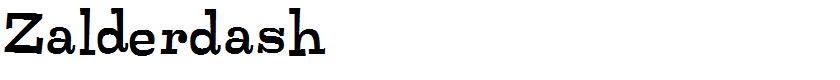 Zalderdash