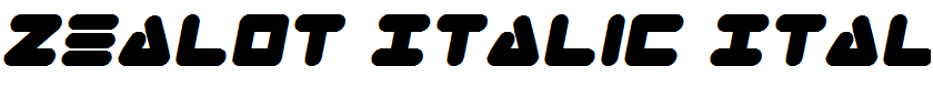 Zealot Italic Italic