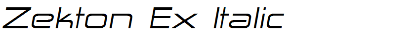 Zekton Ex Italic