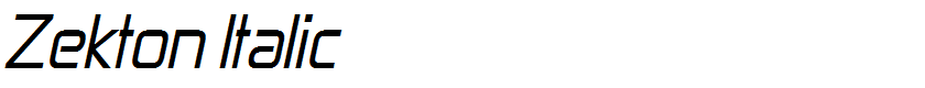 Zekton Italic