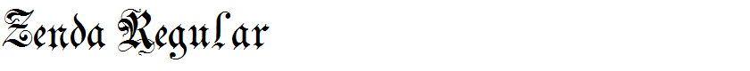 Zenda Regular