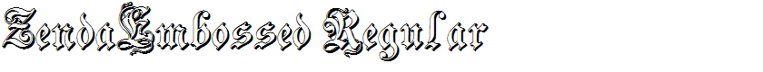 ZendaEmbossed Regular