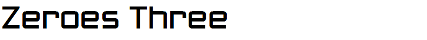 Zeroes Three