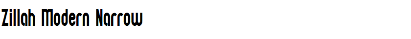 Zillah Modern Narrow