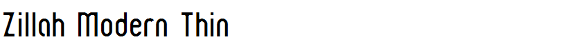 Zillah Modern Thin