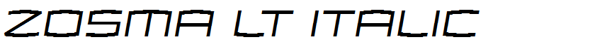 Zosma Lt Italic