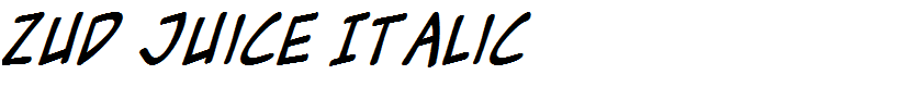 Zud Juice Italic